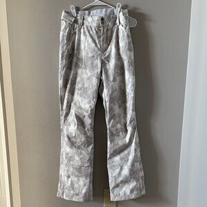 Gerry Gray Abstract Patterned Snow Pants, Sz S